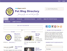Tablet Screenshot of petblogdirectory.com